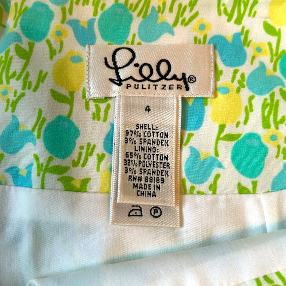Lilly Pulitzer Vintage Skirt. Cotton, Lined. Size 4 - Picture 3 of 3